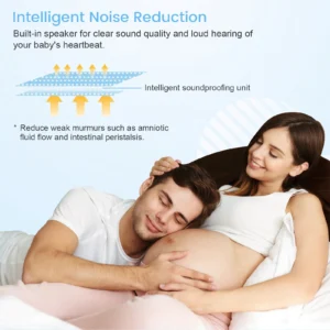 3MHz Ultrasound Baby Heart Rate Detector Pregnant Ultrasonic Baby Heartbeat Monitor Fetal Monitor Doppler Stethoscope For Pregna - Image 5