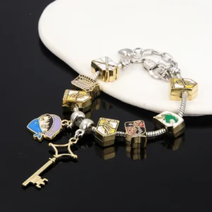 Anime Metal Titan DIY Bracelet Attack Pendant Wings of Freedom Survey Sword Ackerman Key Detachable Bracelet Cosplay Jewelry - Image 5