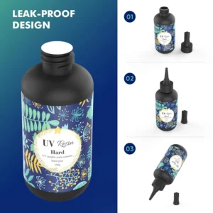 UV Resin - 100g Crystal Clear Hard Type UV Glue Ultraviolet Curing Epoxy Resin for DIY Jewelry Making, Craft Decoration - Image 4