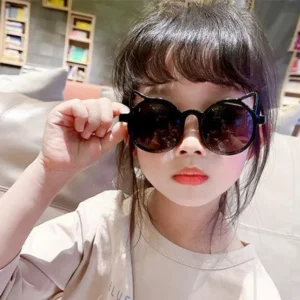 Girls Boys Cute Animal Cartoon Ears Sunglasses Outdoor Sun Protection Children Lovely Vintage Sunglasses Protection Classic Kids - Image 5