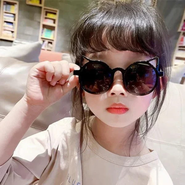 Girls Boys Cute Animal Cartoon Ears Sunglasses Outdoor Sun Protection Children Lovely Vintage Sunglasses Protection Classic Kids - Image 5