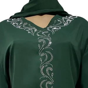 Muslim Clothing Woman Abaya Dubai Luxury Islam Ramadan Kebaya Long Sleeve Diamonds Holiday Dress Eid Femme Islamic Dress Abayas - Image 6