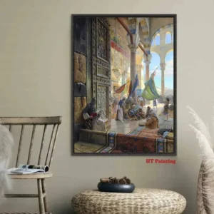 Old Arabs Living Landscape Poster Gustav Bauernfeind Islamic Art Canvas Painting Wall Pictures For Living Room Home Decor - Image 6