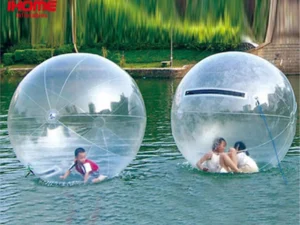 1.3-3m PVC Inflatable Water Walking Ball Wear-resistant Water Toys Dance Ball with Zipper for Swimming Pool Outdoor