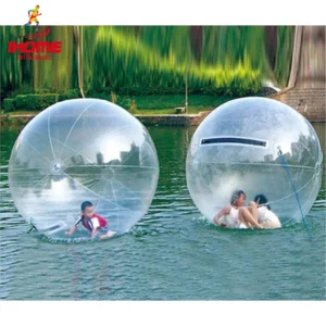 1.3-3m PVC Inflatable Water Walking Ball Wear-resistant Water Toys Dance Ball with Zipper for Swimming Pool Outdoor