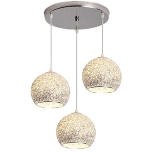Restaurant Light Silver Aluminum Wire Chandelier Led Dining Chandelier Modern Minimalist Light Creative Bar Entrance Aisle Light - Image 5