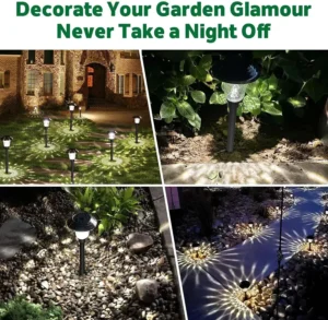 Solar Lights Outdoor Waterproof Dusk to Dawn Solar Powered Pathway Garden Lights LED Landscape Lighting Decorative for Walkway - Image 7