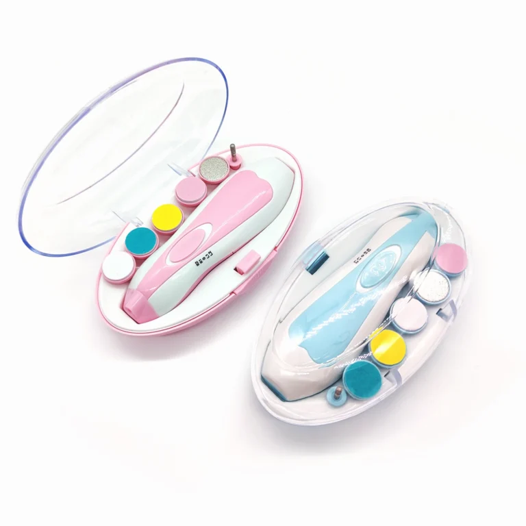 Electric Baby Nail File Nail Clipper Toddler Toenail Care Set Nail Scissors Blue Pink Boys Girls Safe Not To Hurt Baby Hands - Image 4