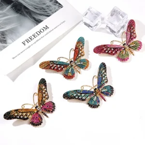RAKOL 1PC Fashion Opal Stone Exquisite Flower Brooch Pin Garment Accessory Birthday Gift Brooches Women Rhinestone Brooch Pin - Image 5