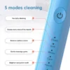 Tongwode Electric Sonic Toothbrush USB Rechargeable Waterproof Electronic Ultrasonic Whitening Tooth Brushes Replacement Heads - Image 4