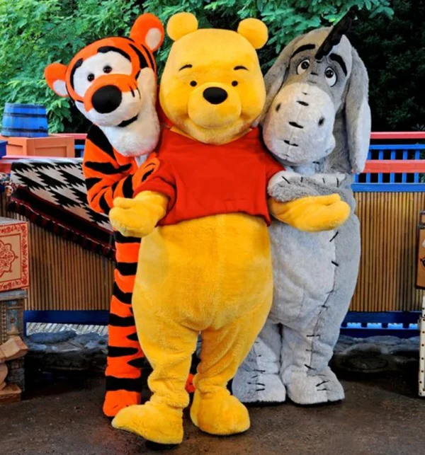 Disney Pooh Bear Mascot Costume Cartoon Character Winnie Bear Hilarious Cosplay Suit Advertising Carnival Party Fancy Dress - Image 4