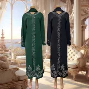 Muslim Woman Abaya Ramadan Dubai Diamonds Long Sleeve Africa Turkey Eid Long Dress Islam Prayer Clothes Abayas Kaftan Kebaya - Image 3