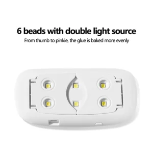 Foldable Nail Lamp 6w Uv Led Lamp For Nails Machine 6 Uv Leds Gel Nail Polish Dryer Lamp Manicure Tool Professional Equipme - Image 5