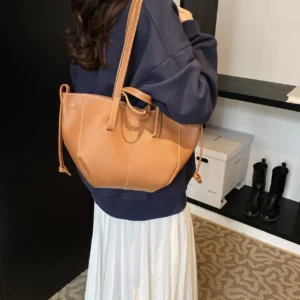 Kleine Nischendesign-Pendeltasche mit großem Fassungsvermögen für Damen 2024, neue Herbst-Retro-Mode-Handtasche, vielseitige Einkaufstasche - Image 3