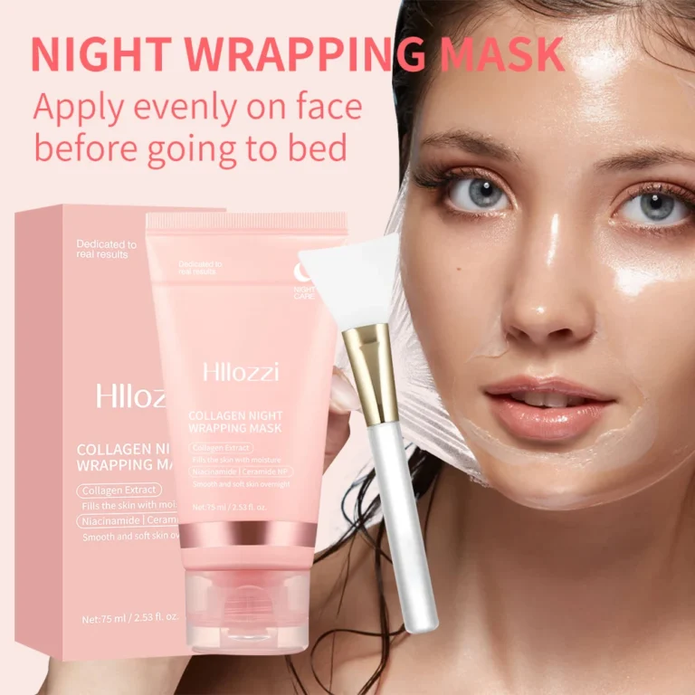 Collagen Overnight Wrap Mask with Jelly Brush Deep Hydrating Moisturizing Night Treatment Mask for All Skin Types - Image 3