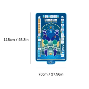 7 Languages Educational Prayer Mat Electronic Interactive Prayer Rug Mat for Kids Smart Interactive Electronic Prayer Rug - Image 5