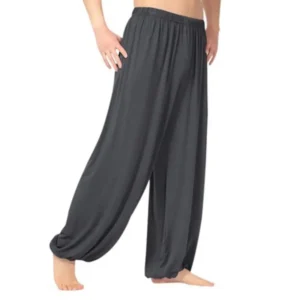 Women Men Harem Pants Modal Yoga Loose Long Pants Belly Dance Boho Sports Wide Trousers Quick Dry Sweatpants Yoga Clothing - Image 3