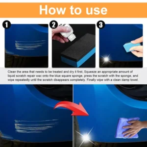 Car Scratch Remover Car Polishing Paste With Sponge Car Body Paint Care Remove Scratch Repair Broken Paint Smooth Car Body - Image 6
