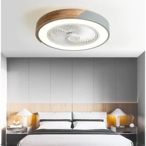 52CM Ceiling Fan Light Lamp 220V APP +Remote Control Fans Bedroom Dining Room Wood Ceiling Fan With Lights DC Green Ceiling Fan - Image 7