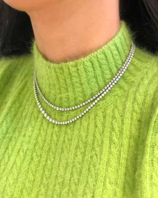 2022 Fashion 4mm 5mm Hip Hop Gold Color Silver Color Gothic Tennis Necklace Neck Chain Long for Men Male Women Jewellery - Image 5