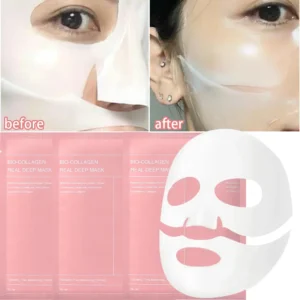 1/2/5/10Pcs Bio Collagen Face Mask Shrink Pores Deep Hydrating Moisturizing Split Mask Firming Nourish Brighten Facial Skin Care - Image 3