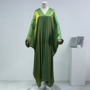 Muslim Out Abayas Smocking Sleeve kaftans One-piece Prayer Women Jilbabs Cardigan Coat Islamic Clothing Dubai Saudi Robe Turkish - Image 4