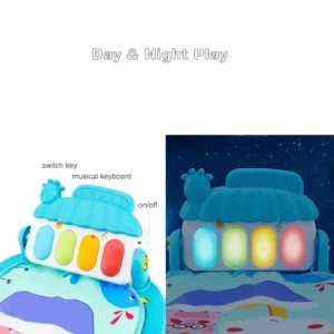 Baby Activity Gym Rack Early Education 0-36 Months Toy Gifts Musical Newborn Piano Keyboard Crawling Blanket Pedal Play Mat - Image 3