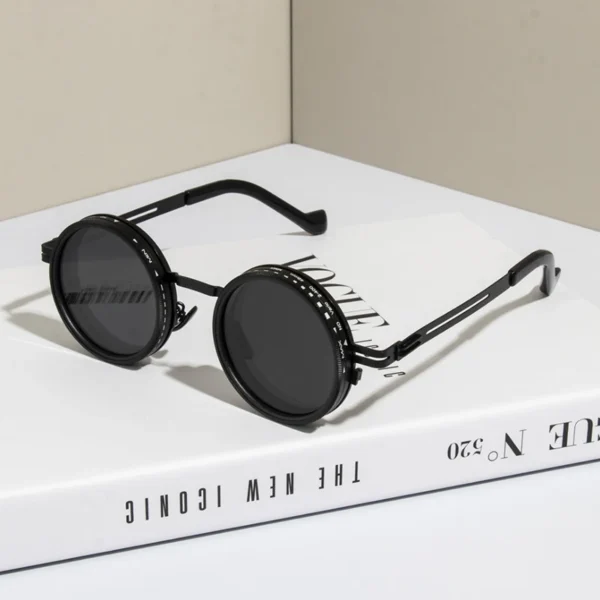 ND2-400 9 Level Adjustable Dimming Polarized Sunglasses Men Women Fishing Punk Round Glasses Driving Eyeglasses ND Filter - Image 6