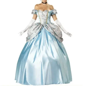 Adult Halloween Costume Ball Gown Princess Snow White Dress Cinderella Performance Evening Gown Show Costume from China