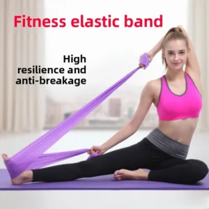 Get Fit with Natural Latex Rubber Yoga Pilates Resistance Bands - Start Your Exercise Routine Today!
