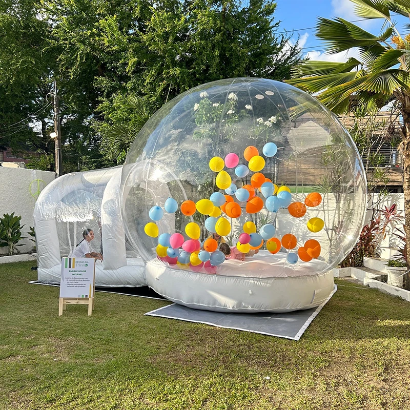 Inflatable Bubble House Kids Play Tent with Blower Transparent PVC Outdoor Dome for Birthday Party Trampoline Play & Gifts - Image 4