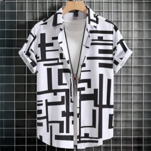 Simple Men's Shirts 3d Patchwork Printing High-Quality Men's Clothing Short Sleeve Beach Party Hawaiian Shirts - Image 6