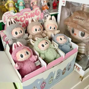 New Labubu The Monsters Heartbeat Macaron Enamel Face Blind Box Pvc Figurine Tabletop Ornament Kawaii Doll Kid christmas Gift - Image 3