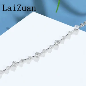 LaiZuan Real 18K AU750 Yellow Gold H/SI 1CT Natural Diamonds Bracelet Women Luxury Trendy Jewelry Wedding Bride Anniversary Gift - Image 5