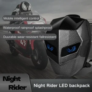 LED Backpack For Man Hard Shell LED Motorcycle Cycling Helmet Backpack for woman Business Travel Waterproof Laptop Backpack - Image 4