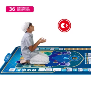 7 Languages Educational Prayer Mat Electronic Interactive Prayer Rug Mat for Kids Smart Interactive Electronic Prayer Rug - Image 4