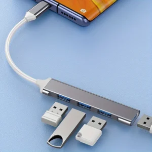 4 Port Multi Splitter Type C HUB 3.0 USB 3.1 Adapter OTG For Xiaomi Lenovo Macbook 13 15 Air Pro PC Computer Accessories - Image 4
