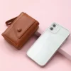 Four Seasons Women's Short Wallet Zipper Tower Buckle Zero Wallet Girl Student Handheld Bag Solid Color Simple Versatile Fashion - Image 4