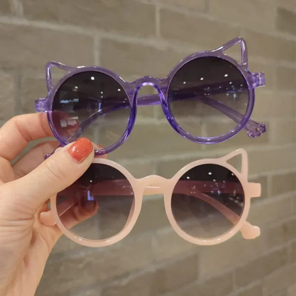 Girls Boys Cute Animal Cartoon Ears Sunglasses Outdoor Sun Protection Children Lovely Vintage Sunglasses Protection Classic Kids - Image 6