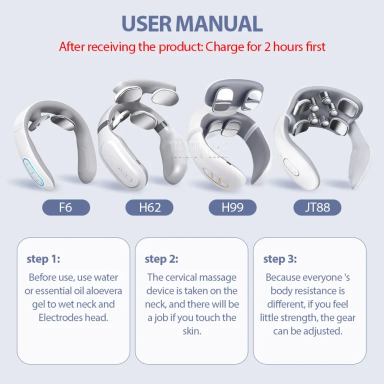 TENS Pulse Back Neck Massage Wireless Smart Sholder Cervical Massager Heating Relief Pain Muscle Punch Beating Health - Image 6