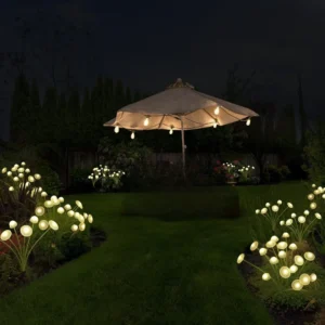 Solar Garden Lights Dual Mode LED Solar Mushroom Lights Waterproof Decor Yard Patio Pathway Jellyfish for Garden Ambiance - Image 3
