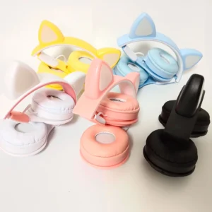 Cat Ears Headphones Flash Light Wireless With MIC Control LED Kid Girl Stereo Cute Music Helmet Bluetooth Phone Headset Earphone - Image 6