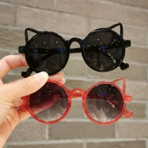 Girls Boys Cute Animal Cartoon Ears Sunglasses Outdoor Sun Protection Children Lovely Vintage Sunglasses Protection Classic Kids - Image 7