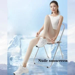 Women's Thin Yoga Leggings High-waisted Elastic Summer Thin Sunscreen Leggings Sexy Lift Buttocks Fitness Pants Bottoming Pants - Image 6