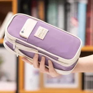 Cute Foldable Pencil Case Large Capacity Pencil Bag Pen Holder Stationery Desk Organizer Kawaii School Supplies for Students - Image 6