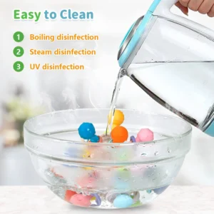 Baby Toys 0 12 Months Rotating Rattle Ball Grasping Activity Baby Development Toy Silicone Teether Sensory Toys for Babies Gifts - Image 6