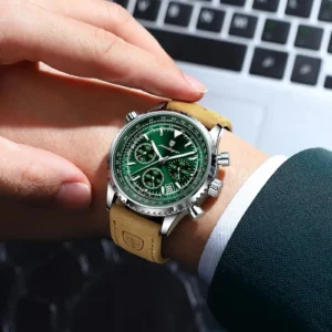 POEDAGAR Luxury Man Watch Quartz Waterproof Luminous Date Chronograph Leather Men Wristwatch Military Sports Men's Watches Reloj - Image 7