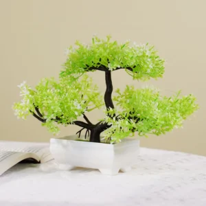 Artificial Plants Bonsai Small Tree Simulation Pot Plants Fake Flowers Table Potted Ornaments for Hotel Garden Home Decor planta - Image 3