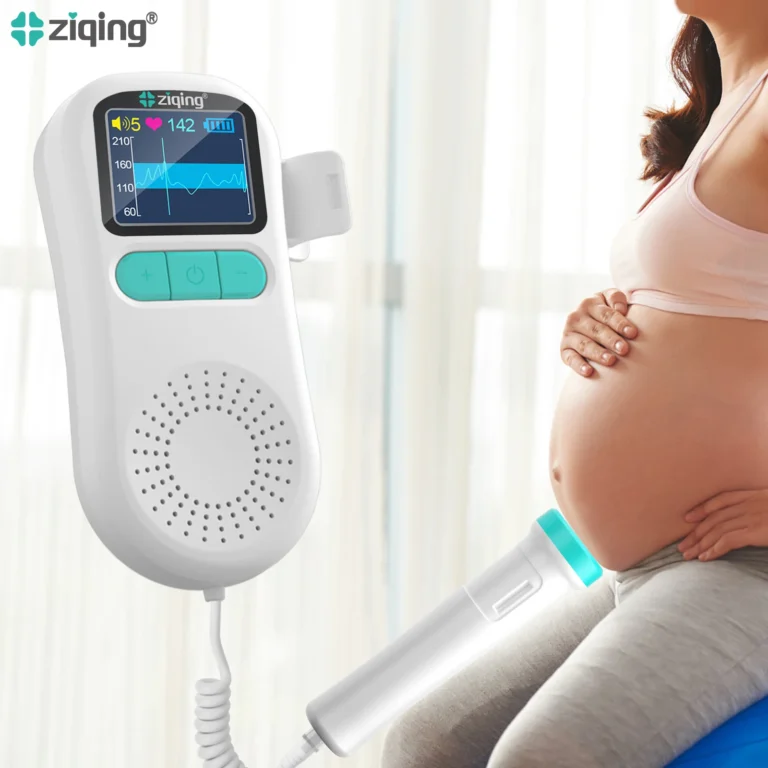 ziqing Doppler Fetal Heartbeat Detector Baby Care The Device Listen Heart Beat Fetal Pregnancy Ultrasound Rate Detection bebey