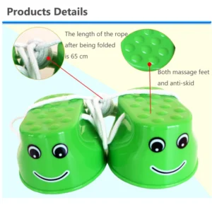 1 Pair Children's Smile Jumping Stilts Kindergarten Sensory Integration Training Equipment Balance Coordination Toys for Kids